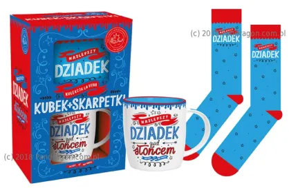 Zestaw La Viva kubek + skarpety - Najlepszy Dziadek pod słońcem