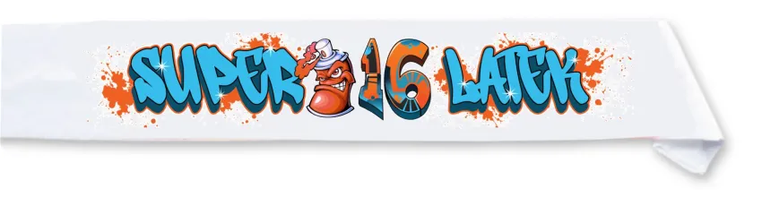Szarfa dziecięca - Super 16 latek