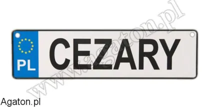 Tablica imienna - Cezary