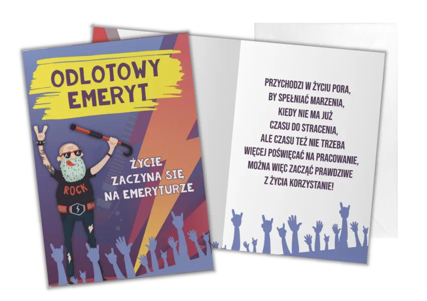 Kartka C5 - Odlotowy Emeryt