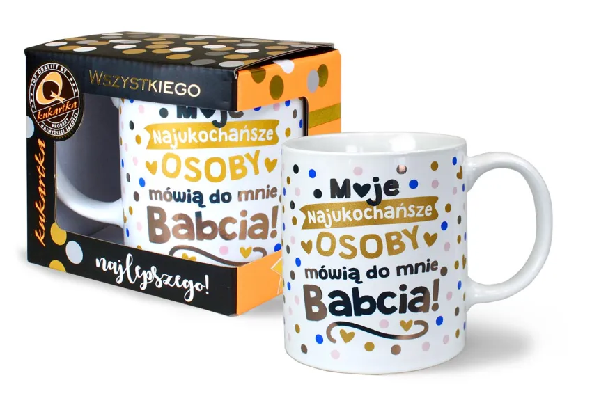 Kubek premium - Moje najukochańsze osoby mówią do mnie Babcia