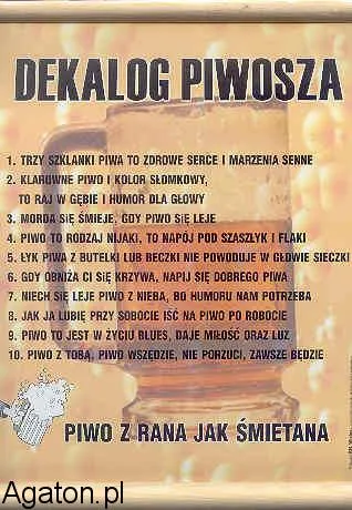 Dyplom - Dekalog piwosza