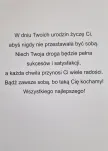 Karnet 3K (różowy) - Dziś urodziny ma Kobieta z Klasą, czyli Ty,... - 2