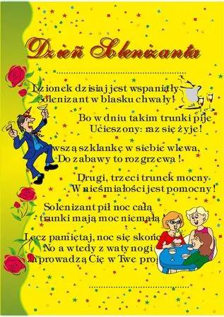 Dyplom - Dzień Solenizanta