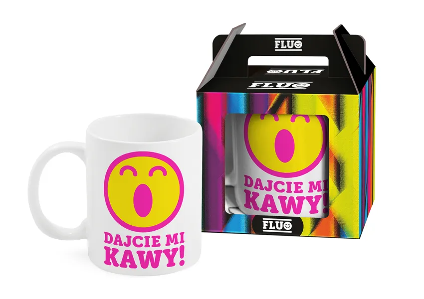 Kubek Fluo - Dajcie mi kawy!