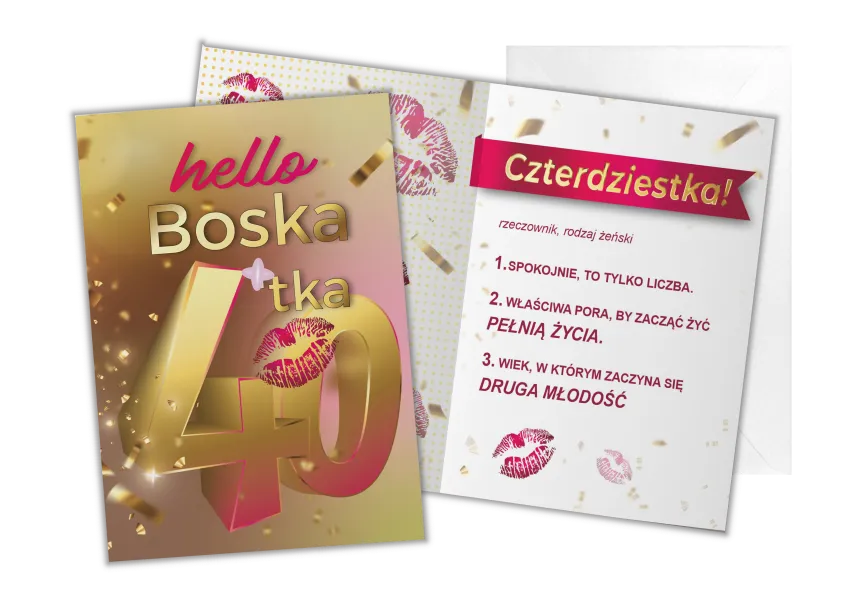 Karnet B6 - Hallo Boska 40-tka (039)
