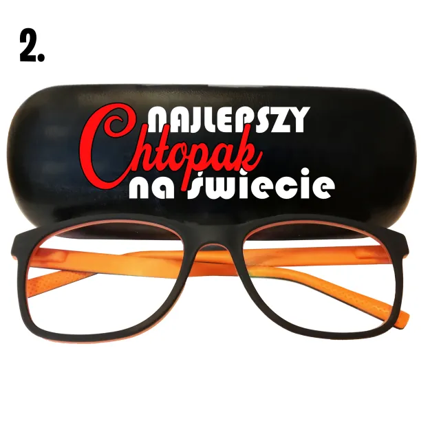 Etui na okulary czarne - Najlepszy Chłopak na świecie
