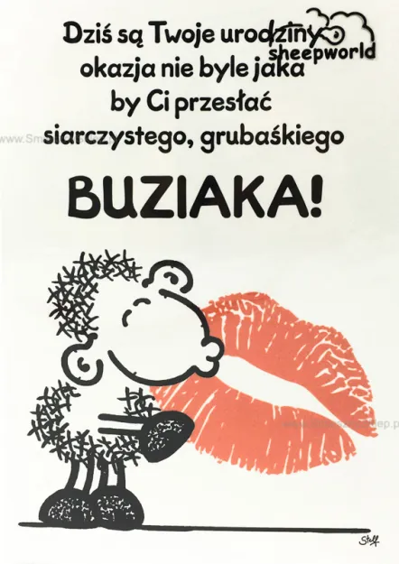 Karnet Sheepworld - Dziś są Twoje urodziny, okazja nie byle jaka by Ci przesłać buziaka