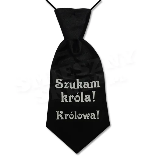 Krawat damski - Szukam króla - Królowa