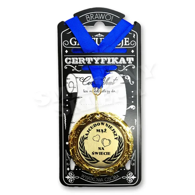 Medal w folii - Najcudowniejszy mąż na świecie