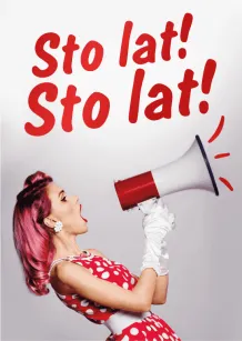 Karnet 3D z życzeniami - Sto lat! Sto lat!