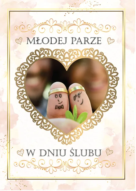 Kartka z jajem - Młodej parze w dniu ślubu