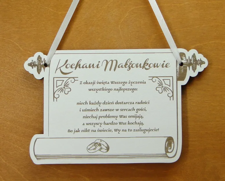 Deseczka - Rocznica Ślubu - Kochani Małżonkowie.