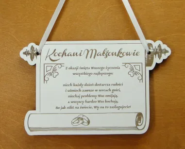 Deseczka - Rocznica Ślubu - Kochani Małżonkowie.