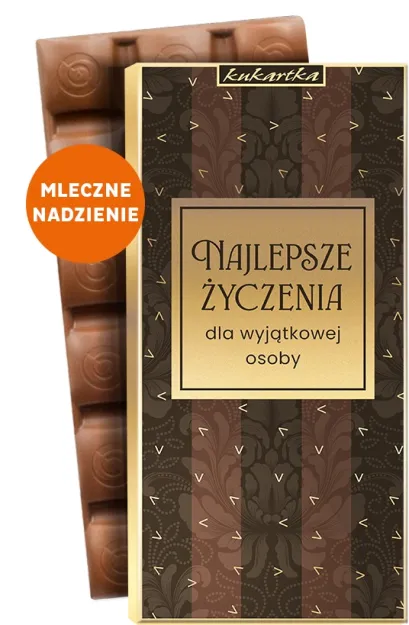 Czekolada - Najlepsze życzenia dla wyjątkowej osoby