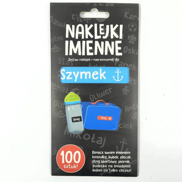 Naklejki imienne 100 szt. - Szymek