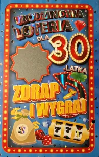 Karnet + zdrapka - Dla 30-latka. Urodzinowa loteria.