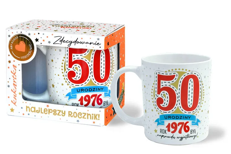 Kubek premium - 50 urodziny. Rok 1976 to był najlepszy rocznik