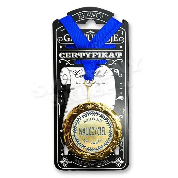 Medal w folii - Najlepszy Nauczyciel na świecie