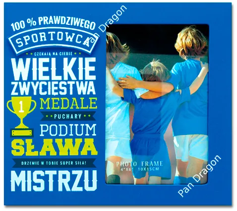 Ramka harmony - 100% prawdziwego sportowca, czekają na Ciebie wielkie zwycięstwa, medale, puchary ... mistrzu