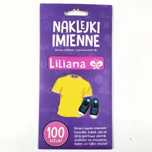 Naklejki imienne 100 szt. - Liliana