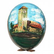 Strusie jajo ręcznie malowane - Szczytno, Ratusz