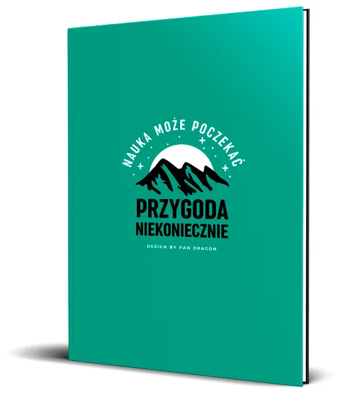 Brulion A5 linia, 96 kartek - Nauka może poczekać, przygoda niekoniecznie