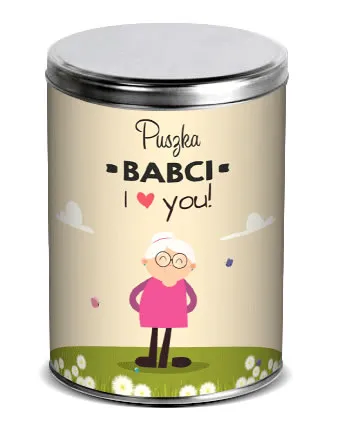 Puszka upominkowa - Babci. I love You!