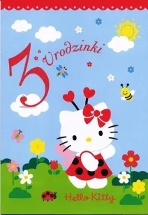 Karnet Hello Kitty - 3 urodzinki