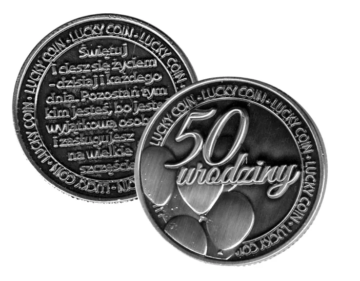 Moneta na szczęście Kukartka - 50 urodziny