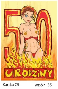 Karnet C5 - Pięćdziesiąte urodziny