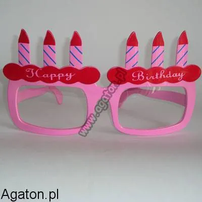 Okulary urodzinowe - Happy Birthday - duże