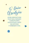 Karnet 3D z życzeniami - W dniu urodzin - 2