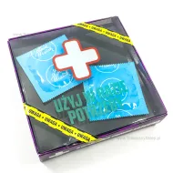 Awaryjna pomoc łóżkowa - prezerwatywy niebieskie - użyj w razie potrzeby