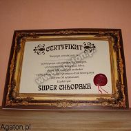 Certyfikat - Super Chłopaka