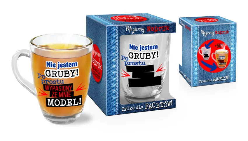 Magiczny kubek baryłka - Nie jestem gruby! Po prostu wypasiony ze mnie model!