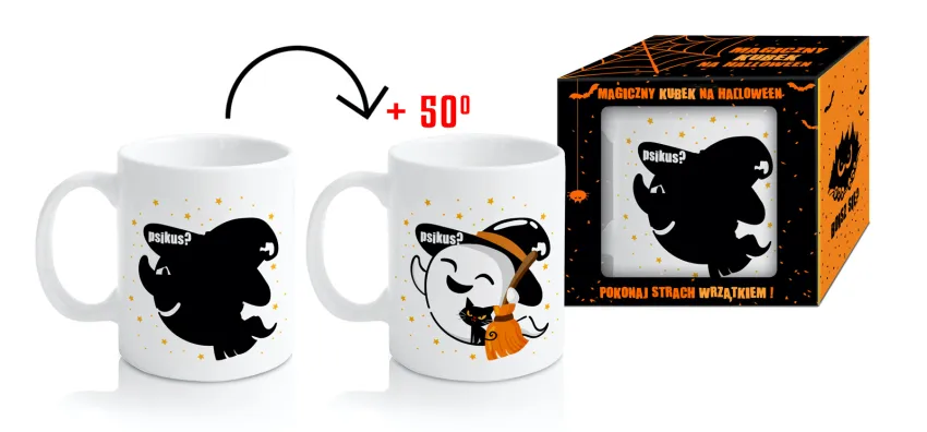 Kubek magiczny Halloween - Psikus