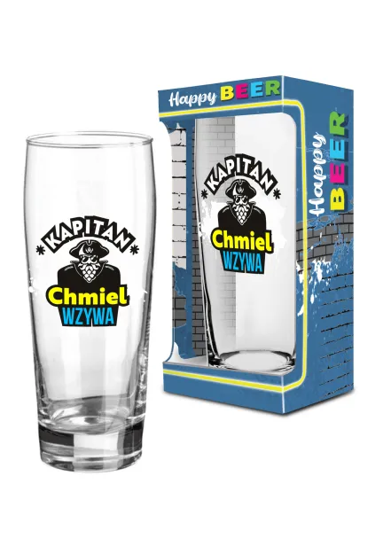 Szklanka do piwa - Kapitan Chmiel wzywa