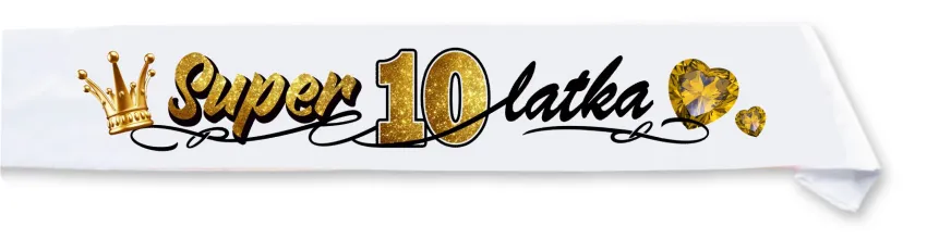 Szarfa dziecięca - Super 10 latka