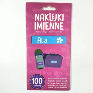 Naklejki imienne 100 szt. - Ala