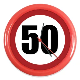 Zegar okrągły - 50 urodziny / rocznica