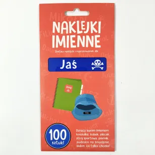 Naklejki imienne 100 szt. - Jaś
