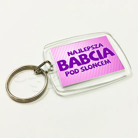 Brelok akrylowy - Najlepsza Babcia pod słońcem
