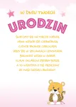 Karnet 3D z życzeniami - W dniu urodzin - 2