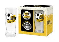 Zestaw Beer Gifts 6 - Otwieracz + szklanka do piwa - Piłka w grze! Strzel piwo!