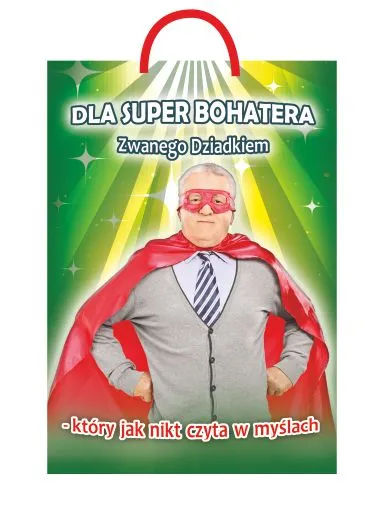 Torebka M - Dla super bohatera zwanego Dziadkiem - który jak nikt czyta w myślach