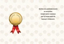 Karnet 3K - Serdeczne podziękowania - Dziekuję - 2