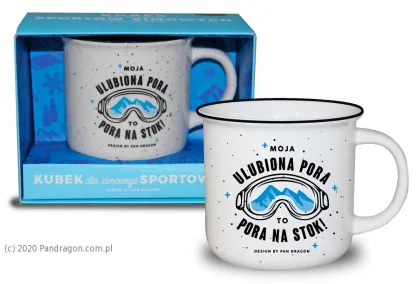Kubek Hobby - Dla narciarza. Moja ulubiona pora, to pora na stok.