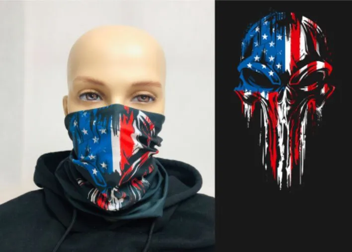 Komin, golf - Czaszka USA