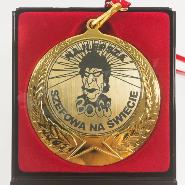 Medal w etui - Najlepsza szefowa na świecie
